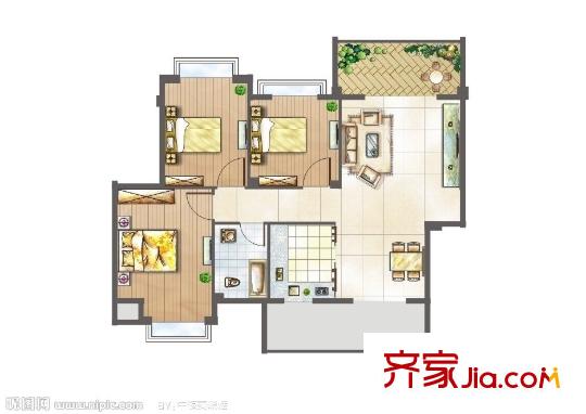 森大蒂花苑 戶型圖