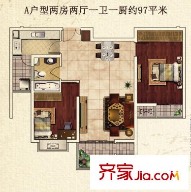 恒盛豪庭 戶型圖