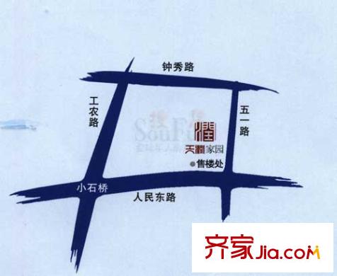 天潤家園交通圖