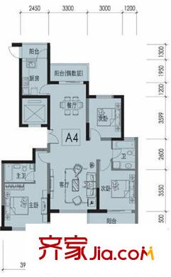 紫東花苑 戶型圖