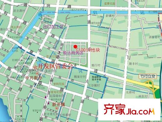 能達建設C10010地塊區(qū)位圖