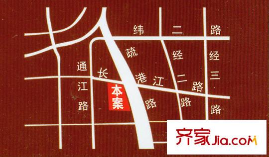 海上明珠區(qū)位圖
