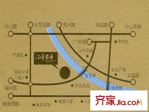 匯景名豪區(qū)位圖