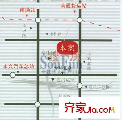 蘇建陽光新城交通圖