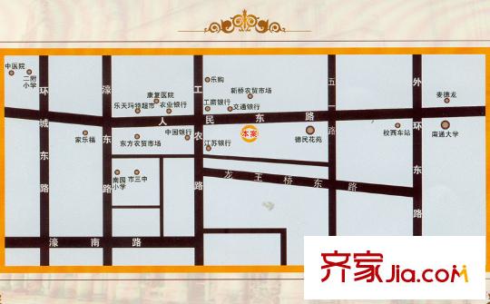 新東方花苑交通示意圖