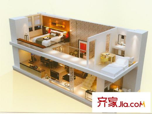中房匯達(dá)廣場戶型圖 2室1廳2衛(wèi)1廚