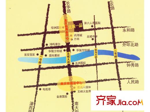 北城一品區(qū)位圖