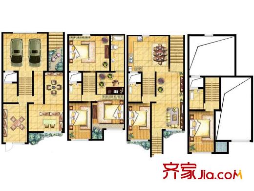 御墅園別墅6室5廳4衛(wèi)1廚 6室5廳4衛(wèi)1廚