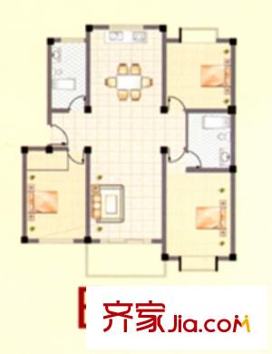 金和家園E(多層) 3室2廳2衛(wèi)1廚