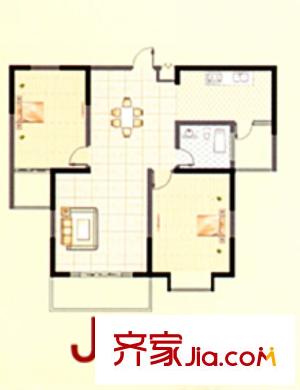 金和家園J(高層) 2室2廳1衛(wèi)1廚