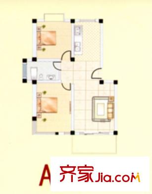 金和家園A(多層) 2室2廳1衛(wèi)1廚