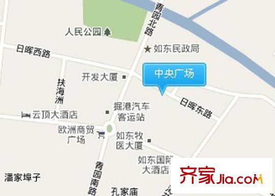 中央廣場(chǎng)區(qū)位圖