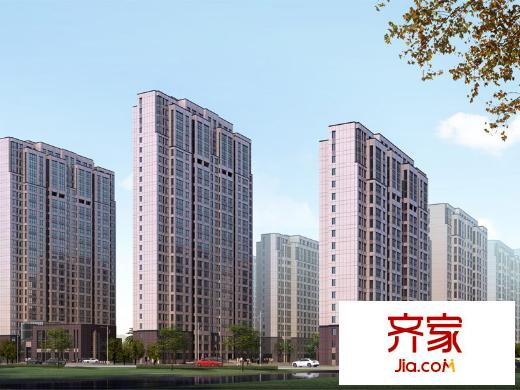 昌和水岸花城朝陽路沿街透視圖