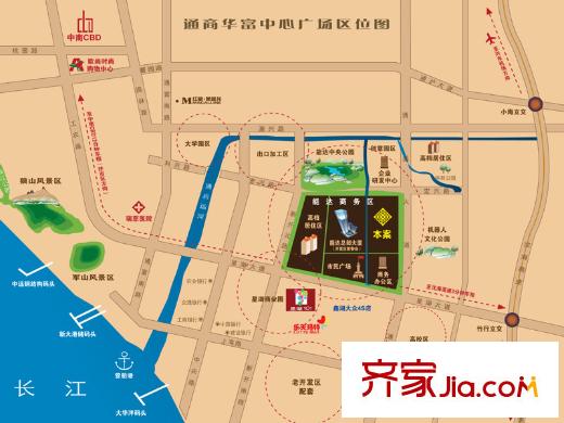 通商華富國際廣場交通示意圖