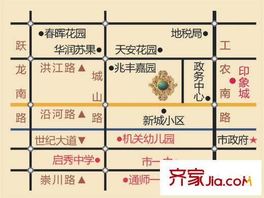 益興名流府區(qū)位圖