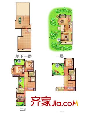 益興名流府14、17#樓H戶型 5室4廳5衛(wèi)1廚