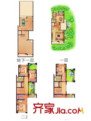益興名流府13、14、17、18#樓G戶型 5室4廳5衛(wèi)1廚