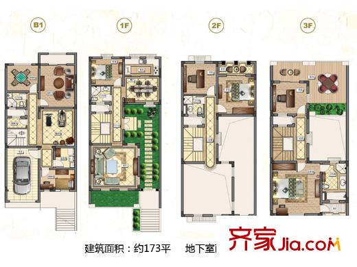 羅福宮別墅戶型B戶型 9室2廳4衛(wèi)1廚