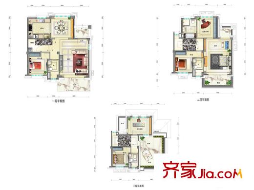 如東碧桂園板房朝南G217戶型 5室1廳3衛(wèi)1廚