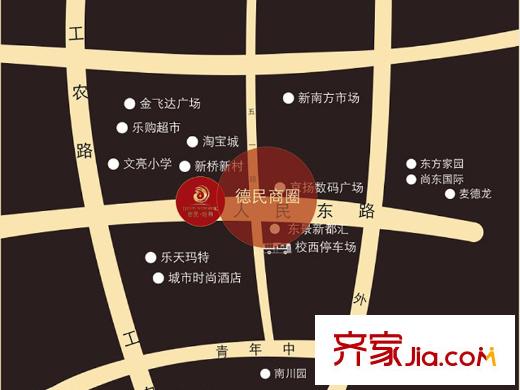 德民旺角區(qū)位圖