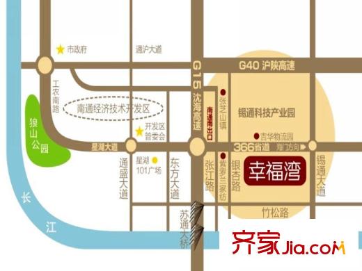 五洲幸福灣交通圖