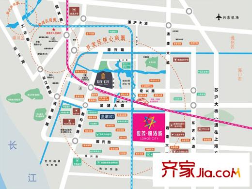 世茂公元項(xiàng)目區(qū)位圖