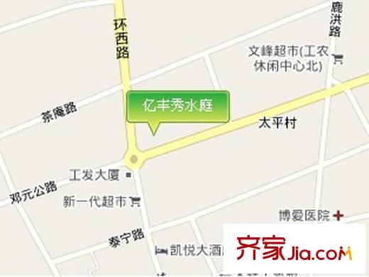 威格秀水庭區(qū)位圖