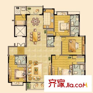 第九園G戶型 5室3廳5衛(wèi)1廚