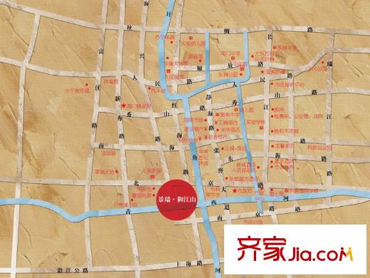 景瑞御江山交通圖