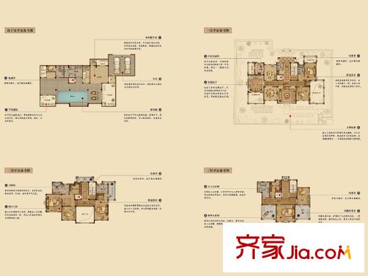 順發(fā)御園法式風(fēng)情別墅A戶型 8室6廳7衛(wèi)1廚
