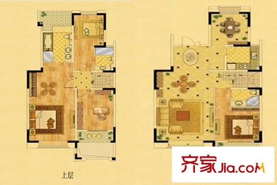 中南軍山半島32#樓中疊戶型 4室2廳3衛(wèi)1廚