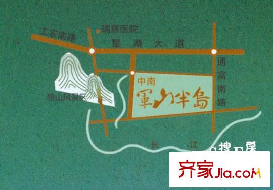 中南軍山半島位置