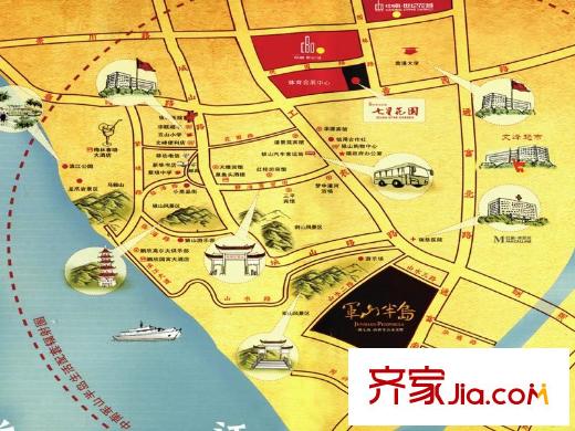 中南軍山半島區(qū)位圖