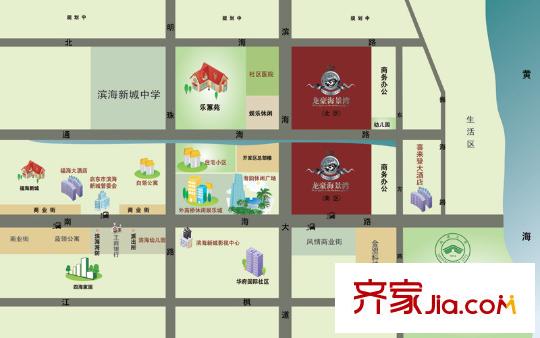 龍豪海景灣交通圖