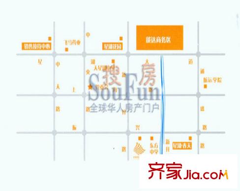 星海花園交通圖