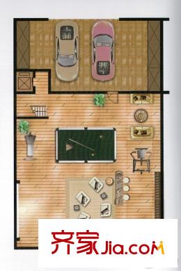 新瑞文化翡翠園聯(lián)排東邊套-1F 7室3廳5衛(wèi)1廚