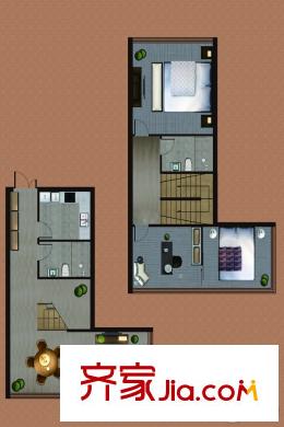 唐人新街2#樓A2戶型 2室2廳2衛(wèi)1廚