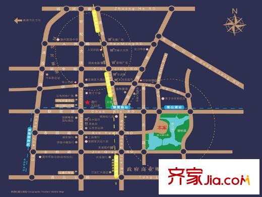 南山湖1號(hào)區(qū)位圖