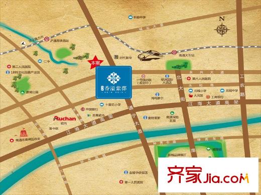 新城香溢紫郡交通圖