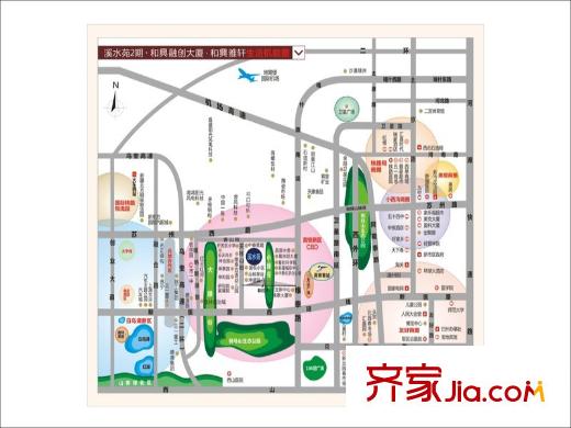 溪水苑小區(qū)區(qū)位圖