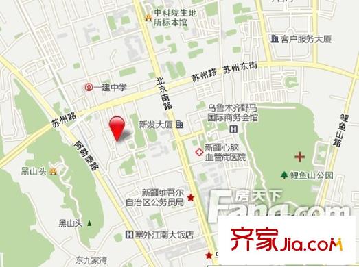 中建蘇香臺壹號區(qū)位圖