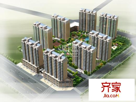 錦華名居外景圖 鳥瞰圖
