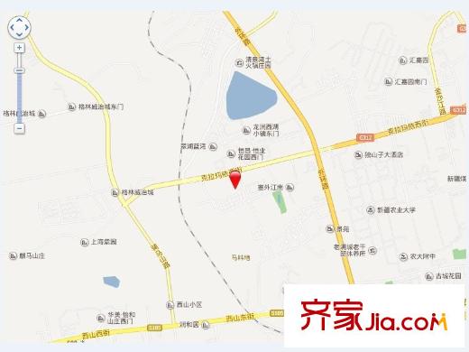 萬科金域國(guó)際交通圖交通坐標(biāo)圖