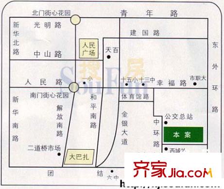 朗天峰景交通圖 