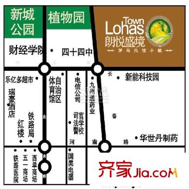 朗悅盛境交通圖 