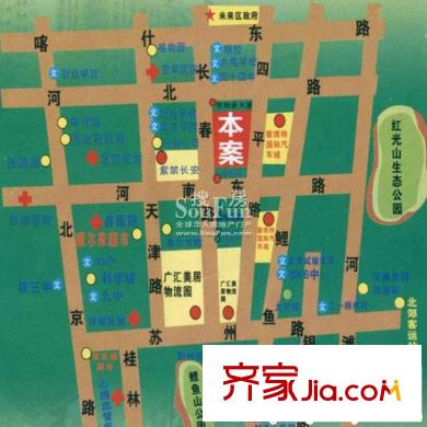 蘇杭明珠花園小區(qū)交通圖蘇杭明珠 