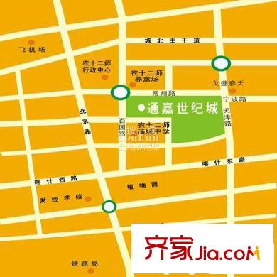 通嘉世紀(jì)城交通圖 