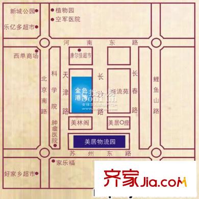 金色港灣交通圖 