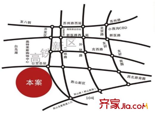 天麓區(qū)位圖