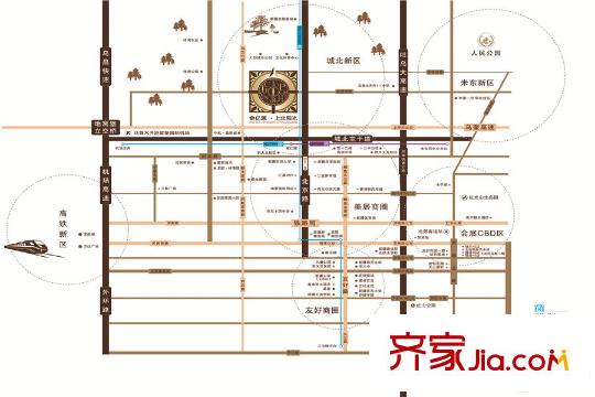 金億源?上北陽光北城壹號區(qū)位圖